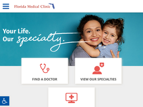 'floridamedicalclinic.com' screenshot