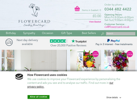 'flowercard.co.uk' screenshot