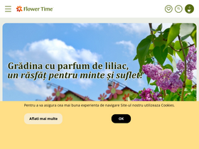 'flowertime.ro' screenshot