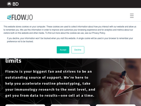 'flowjo.com' screenshot
