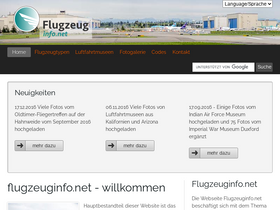 'flugzeuginfo.net' screenshot