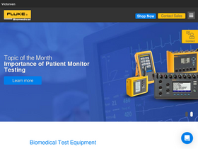 'flukebiomedical.com' screenshot