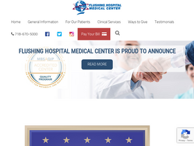 'flushinghospital.org' screenshot