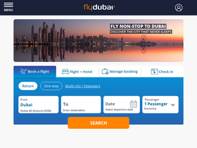 'flydubai.com' screenshot