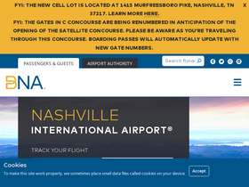 'flynashville.com' screenshot