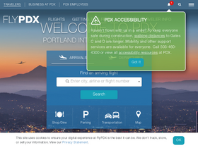 'flypdx.com' screenshot