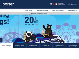 'flyporter.com' screenshot