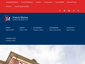 'fmarion.edu' screenshot