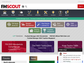 'fmscout.com' screenshot