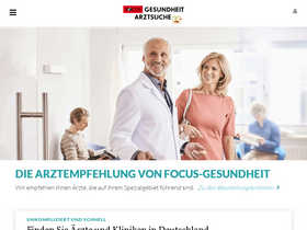 'focus-arztsuche.de' screenshot