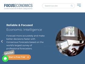 'focus-economics.com' screenshot