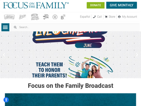 'focusonthefamily.com' screenshot