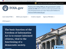 'foia.gov' screenshot