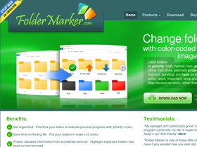 'foldermarker.com' screenshot