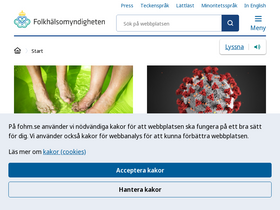 'folkhalsomyndigheten.se' screenshot