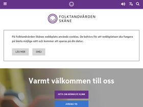 'folktandvardenskane.se' screenshot