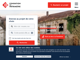 'fondation-patrimoine.org' screenshot