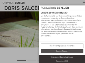 'fondationbeyeler.ch' screenshot
