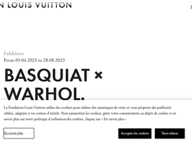 'fondationlouisvuitton.fr' screenshot