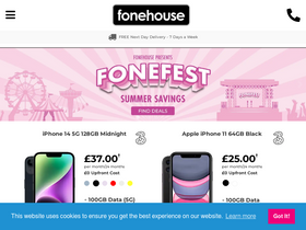 'fonehouse.co.uk' screenshot