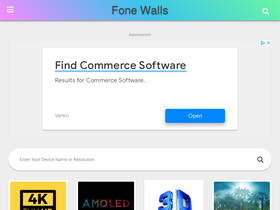 'fonewalls.com' screenshot