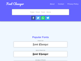 'fontchanger.net' screenshot