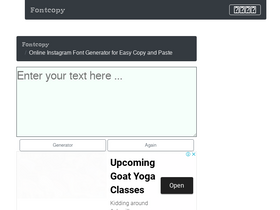 'fontcopy.com' screenshot