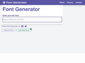'fontgenerator.org' screenshot