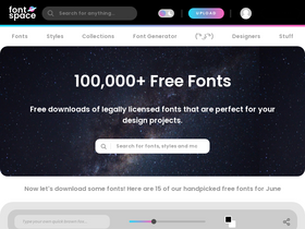'fontspace.com' screenshot