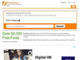 'fontzone.net' screenshot