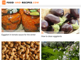 'food-and-recipes.com' screenshot
