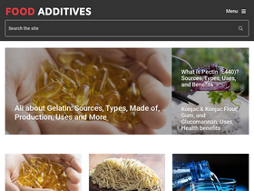 'foodadditives.net' screenshot