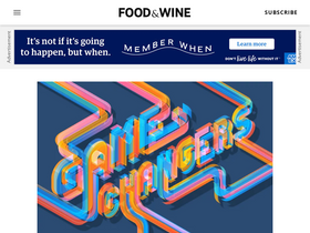 'foodandwine.com' screenshot