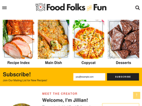 'foodfolksandfun.net' screenshot