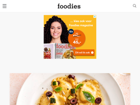 'foodiesmagazine.nl' screenshot