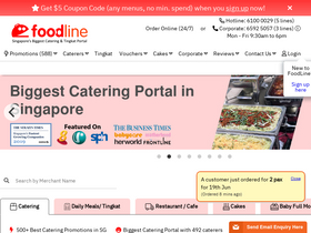 'foodline.sg' screenshot