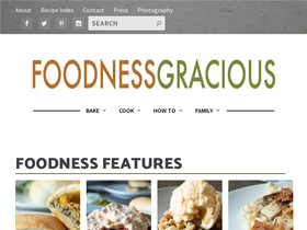 'foodnessgracious.com' screenshot
