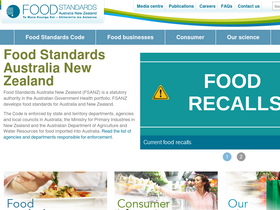 'foodstandards.gov.au' screenshot
