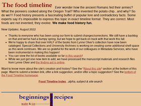 'foodtimeline.org' screenshot