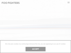 'foofighters.com' screenshot