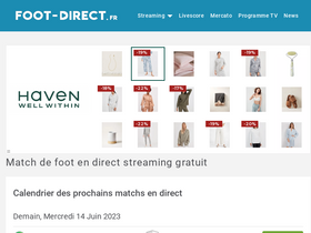 'foot-direct.fr' screenshot