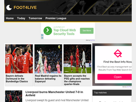 'foot4live.com' screenshot