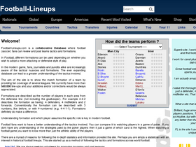'football-lineups.com' screenshot