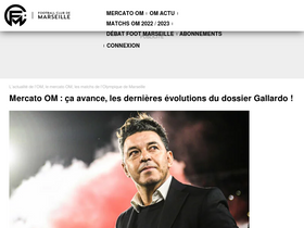 'footballclubdemarseille.fr' screenshot