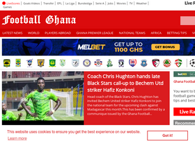 'footballghana.com' screenshot