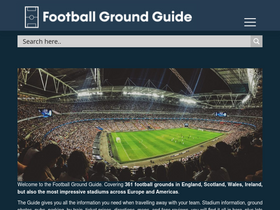 'footballgroundguide.com' screenshot