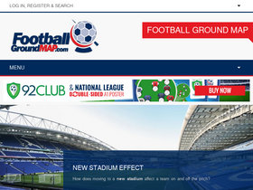 'footballgroundmap.com' screenshot