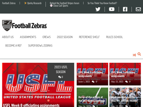 'footballzebras.com' screenshot