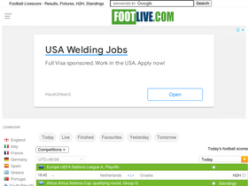 'footlive.com' screenshot