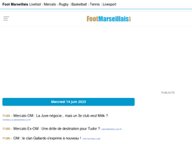 'footmarseillais.com' screenshot